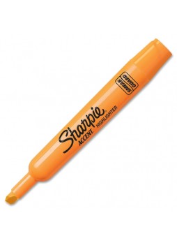 Highlighter Marker Point Type - Chisel Marker Point Style - Fluorescent Orange - Orange- san25006